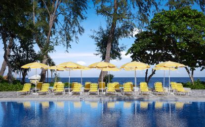 The Standard Bangkok and Hua Hin hotels open in Thailand - seen here the poolside seating in Hua Hin